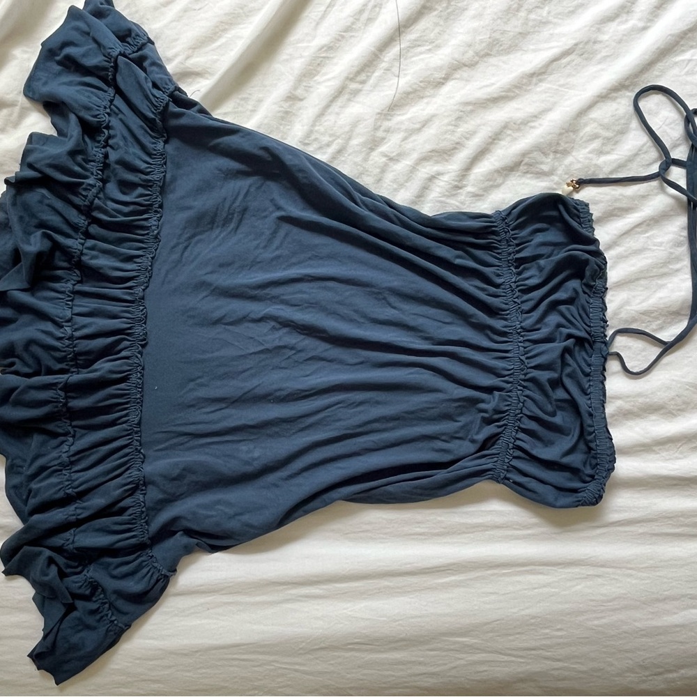 Vintage Juicy Couture Blue Ruffled Coverup Dress